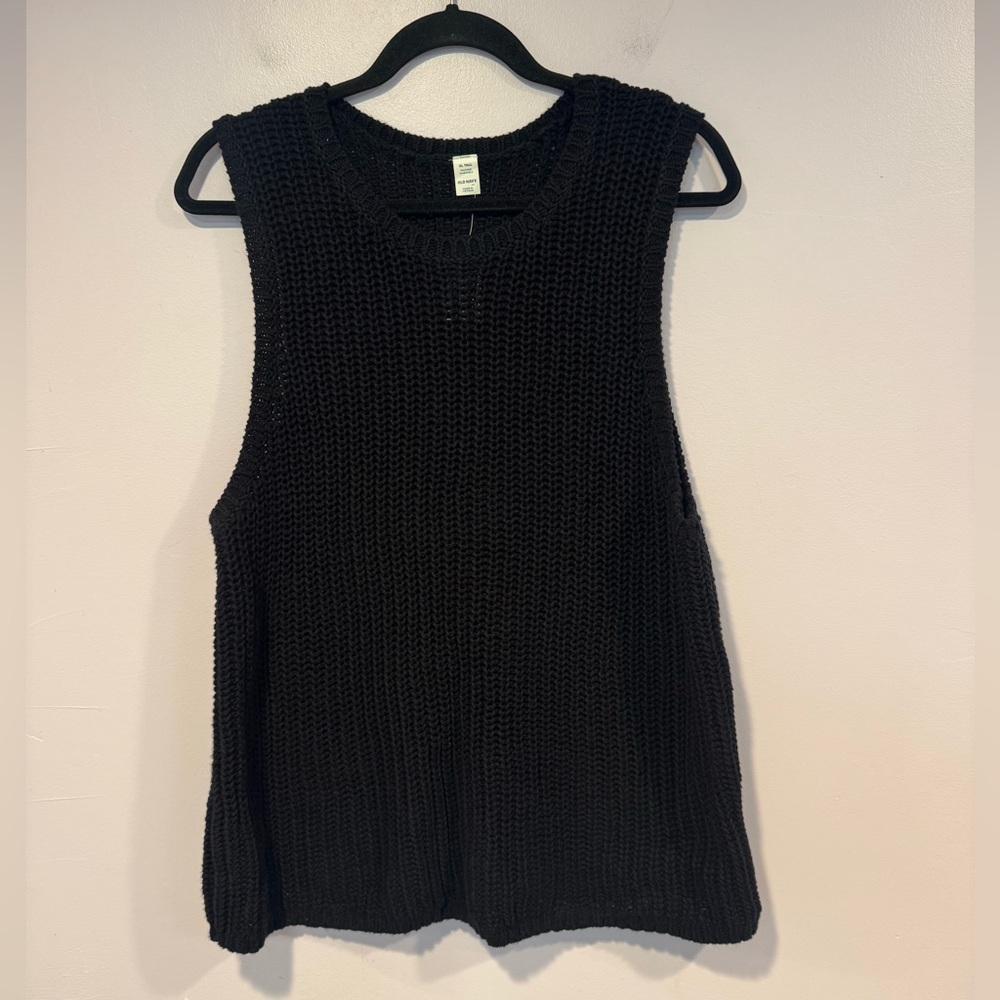 Black NWT heavyweight knit Old Navy tall tank top